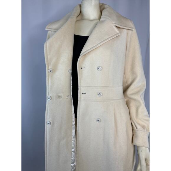 Retro Halogen fitted cream peacoat size medium - Picture 9 of 16